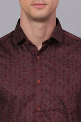 MAROON FLORAL PRINT