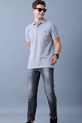 Grey Polo T-Shirt
